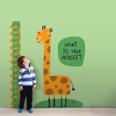 Giraffe…your height? Αναστημόμετρα Αυτοκόλλητα τοίχου 119x182cm (36253)