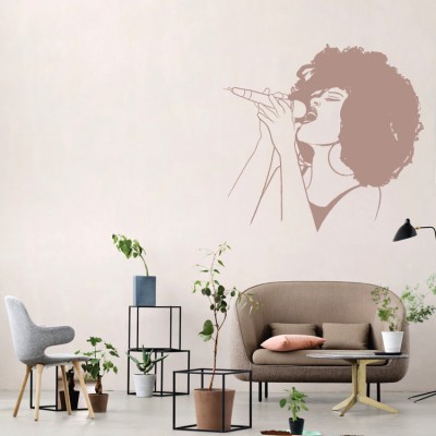 Τραγουδίστρια Φιγούρες Αυτοκόλλητα τοίχου 71 x 76 cm (2962)