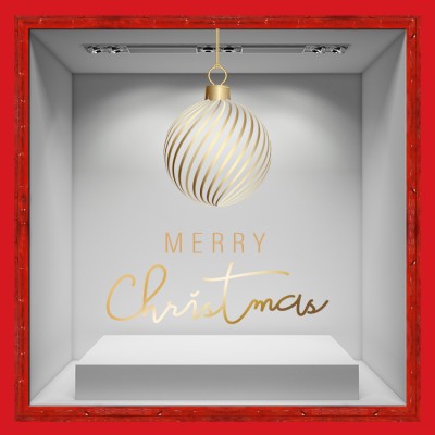 Χριστουγεννιάτικο Στολίδι Χριστουγεννιάτικα Αυτοκόλλητα βιτρίνας 93 x 50 cm (36740)