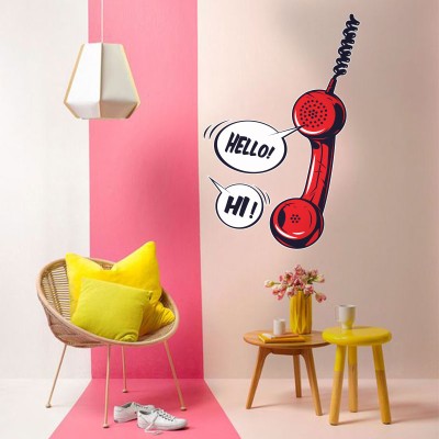 Hello-Hi Κόμικς Αυτοκόλλητα τοίχου 104 x 70 cm