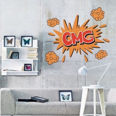 OMG Κόμικς Αυτοκόλλητα τοίχου 53 x 60 cm (16373)
