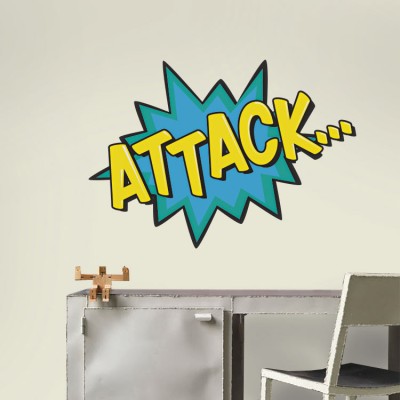 Attack… Κόμικς Αυτοκόλλητα τοίχου 49 x 70 cm (16375)
