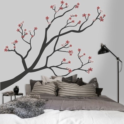 Κλαδί Αμυγδαλιάς Δέντρα – Λουλούδια Αυτοκόλλητα τοίχου 103 x 120 cm (39123)