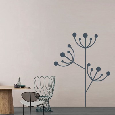 Λουλούδια Λεπτά Δέντρα – Λουλούδια Αυτοκόλλητα τοίχου 50 x 39 cm (7036)