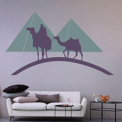 Καμήλες στην έρημο Πόλεις Αυτοκόλλητα τοίχου 50 x 85 cm (5872)