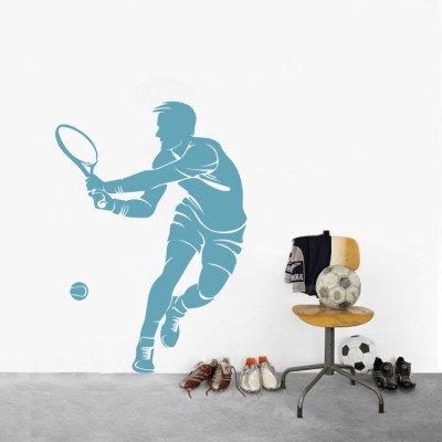 Παίχτης τένις Σπορ Αυτοκόλλητα τοίχου 85 x 60 cm (16315)