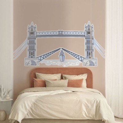 Γέφυρα Πόλεις Αυτοκόλλητα τοίχου 50 x 100 cm (39774)