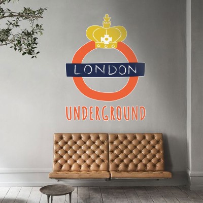 London underground Πόλεις Αυτοκόλλητα τοίχου 100 x 75 cm (39775)