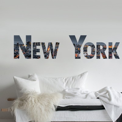 Νέα Υόρκη Πόλεις Αυτοκόλλητα τοίχου 17 x 80 cm (16304)