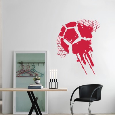 Μπάλα στο τέρμα Σπορ Αυτοκόλλητα τοίχου 77 x 60 cm