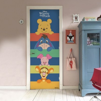 Winnie and his friends, Winnie the pooh Disney Αυτοκόλλητα πόρτας 60 x 170 cm (25461)