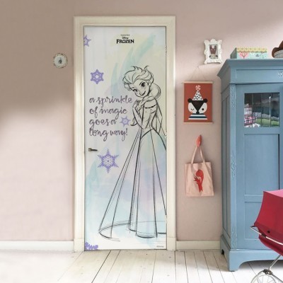 Έλσα, Frozen Disney Αυτοκόλλητα πόρτας 60 x 170 cm (22841)