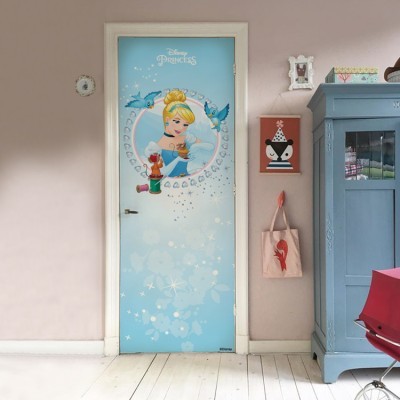 Cinderella, Princess. Disney Αυτοκόλλητα πόρτας 60 x 170 cm (26616)