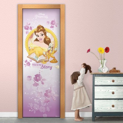 Μπελ ,Πριγκίπισσα Disney Αυτοκόλλητα πόρτας 60 x 170 cm (26617)
