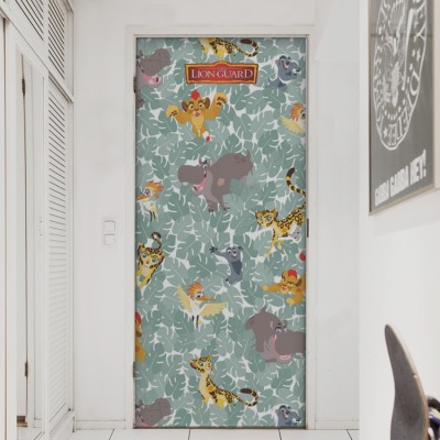 Bunga, Beshte, Kion Disney Αυτοκόλλητα πόρτας 60 x 170 cm