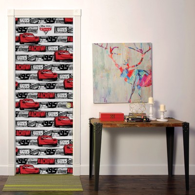 Go 95 , McQueen Disney Αυτοκόλλητα πόρτας 60 x 170 cm