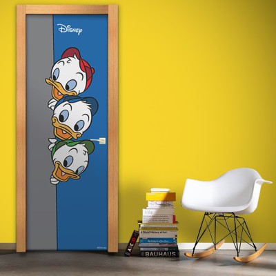 Huey, Dewey and Louie Duck Disney Αυτοκόλλητα πόρτας 60 x 170 cm (26746)