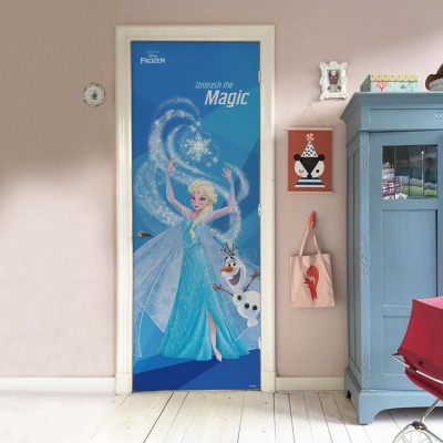 Unleash the magic, Frozen Disney Αυτοκόλλητα πόρτας 60 x 170 cm (22866)