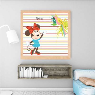 Η Minnie και ο παπαγάλος Disney Πίνακες σε καμβά 50 x 50 cm