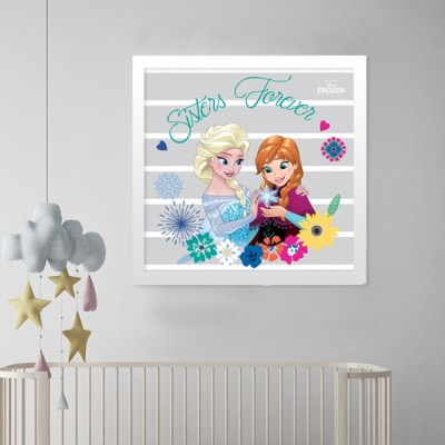 Sisters Forever, Frozen Disney Πίνακες σε καμβά 50 x 50 cm (22696)