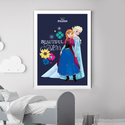 Beautiful Sisters, Frozen Disney Πίνακες σε καμβά 75 x 50 cm (22697)