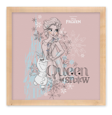 Queen Snow , Frozen Παιδικά Πίνακες σε καμβά 40 x 40 εκ.