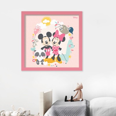Η Μίνι, ο Μίκυ και μικρά ζωάκια! Disney Πίνακες σε καμβά 50 x 50 cm (28863)