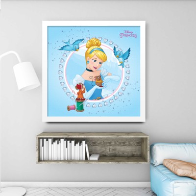 Lovely Cinderella, Princess Disney Πίνακες σε καμβά 50 x 50 cm (22671)