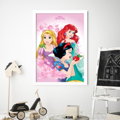 Rapunzel, Ariel, Snow white Disney Πίνακες σε καμβά 75 x 50 cm (22680)
