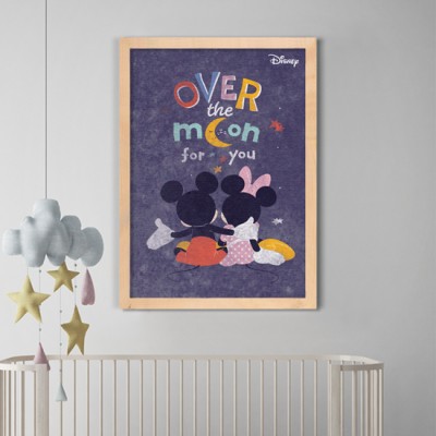 Πέρα απο το φεγγάρι με τον Mickey και τη Minnie Disney Πίνακες σε καμβά 75 x 50 cm (22653)