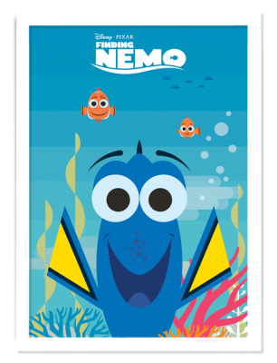 Χαρούμενη Dory! Παιδικά Πίνακες σε καμβά 20 x 30 εκ.