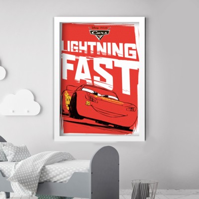 Lightning Fast Mcqueen!! Disney Πίνακες σε καμβά 75 x 50 cm (22615)