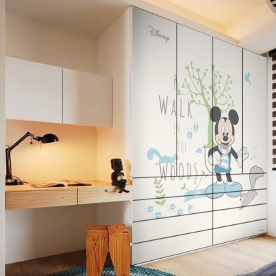 Mickey Mouse in the woods Disney Αυτοκόλλητα ντουλάπας 65 x 185 cm (26465)