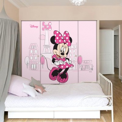 Minnie Mouse in Paris Disney Αυτοκόλλητα ντουλάπας 65 x 185 cm (26596)