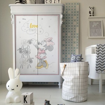 I love ewe, Minnie Mouse Disney Αυτοκόλλητα ντουλάπας 65 x 185 cm (25847)