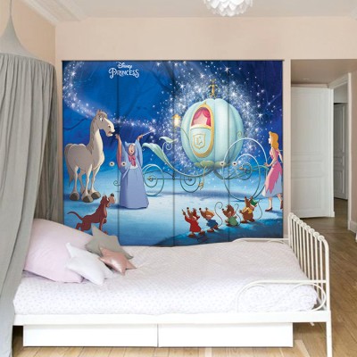Μαγεία για την Σταχτοπούτα, Πριγκίπισσες Disney Αυτοκόλλητα ντουλάπας 65 x 185 cm (26244)