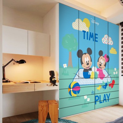 Ώρα για παιχνίδι, Mickey και Minnie Disney Αυτοκόλλητα ντουλάπας 65 x 185 cm (26994)