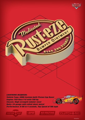 Rust-eze , Cars - Αυτοκόλλητα Ντουλάπας - Disney