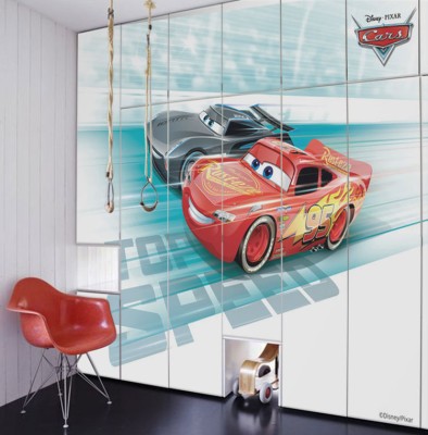 Top Speed, McQueen! Disney Αυτοκόλλητα ντουλάπας 65 x 185 cm (22814)
