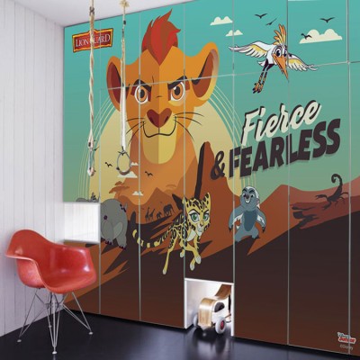 Fierce and fearless, The Lion Guard Disney Αυτοκόλλητα ντουλάπας 65 x 185 cm (24645)