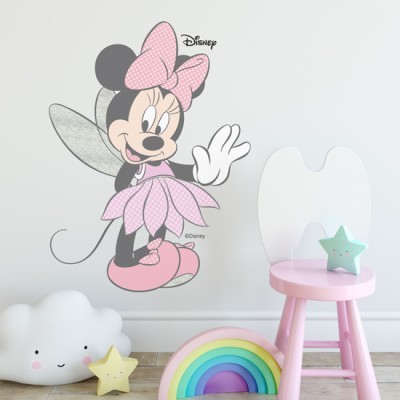 Η Minnie Mouse νεράιδα Παιδικά Αυτοκόλλητα τοίχου 54 x 40 cm