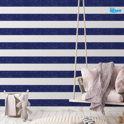 Μπλέ ρίγες του Nemo Disney Ταπετσαρίες Τοίχου 100 x 100 cm