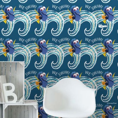 Κολυμπάμε με την Dory Disney Ταπετσαρίες Τοίχου 100 x 100 cm