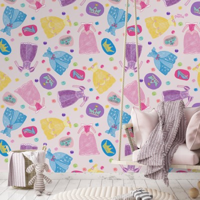 Clothes , Princess Παιδικά Ταπετσαρίες Τοίχου 100 x 100 εκ.