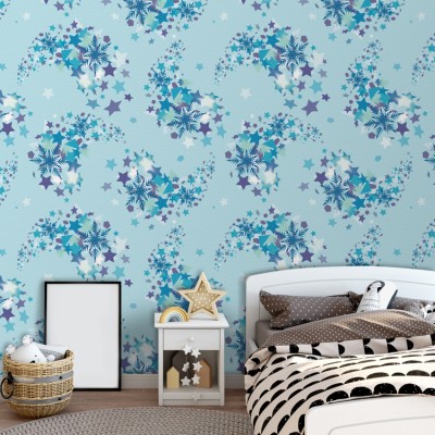 Frozen pattern με αστέρια Παιδικά Ταπετσαρίες Τοίχου 100 x 100 εκ.