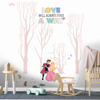 Love always find the way, Princess! Disney Ταπετσαρίες Τοίχου 100 x 100 cm (27886)