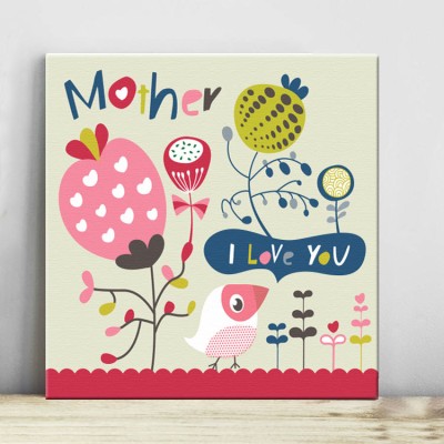 I love you mother Παιδικά Πίνακες σε καμβά 50 x 50 cm