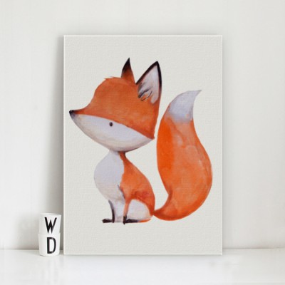 Μικρή αλεπού Παιδικά Πίνακες σε καμβά 50 x 40 cm (35572)