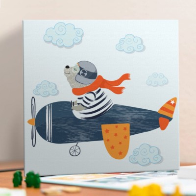 Πιλότος Παιδικά Πίνακες σε καμβά 50 x 50 cm (35595)