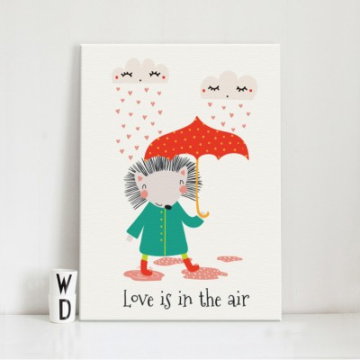 Η αγάπη είναι στον αέρα Παιδικά Πίνακες σε καμβά 52 x 40 cm (35942)